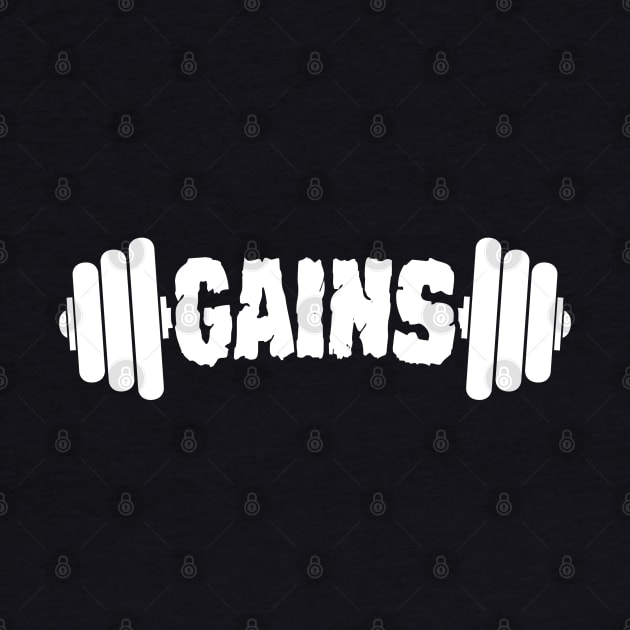 Gains Weight Lifting by TextTees